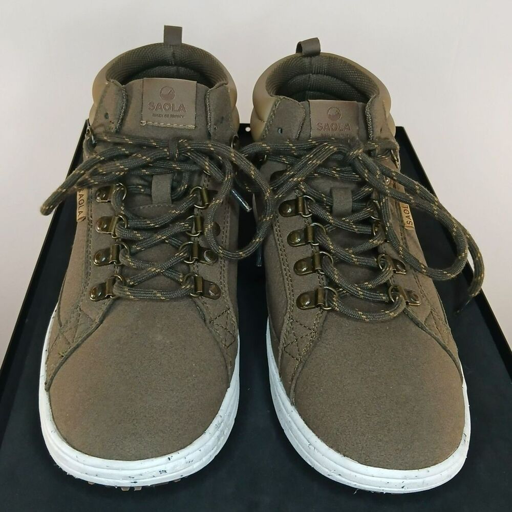 Saola Baikal Mid Sneakers Brown Size 10 Eco Lightweight Casual Utility Gorpcore